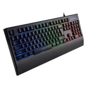 W/Box RoHS Rainbow Backlit Mechanical Gaming Keyboard Model JS601-BK